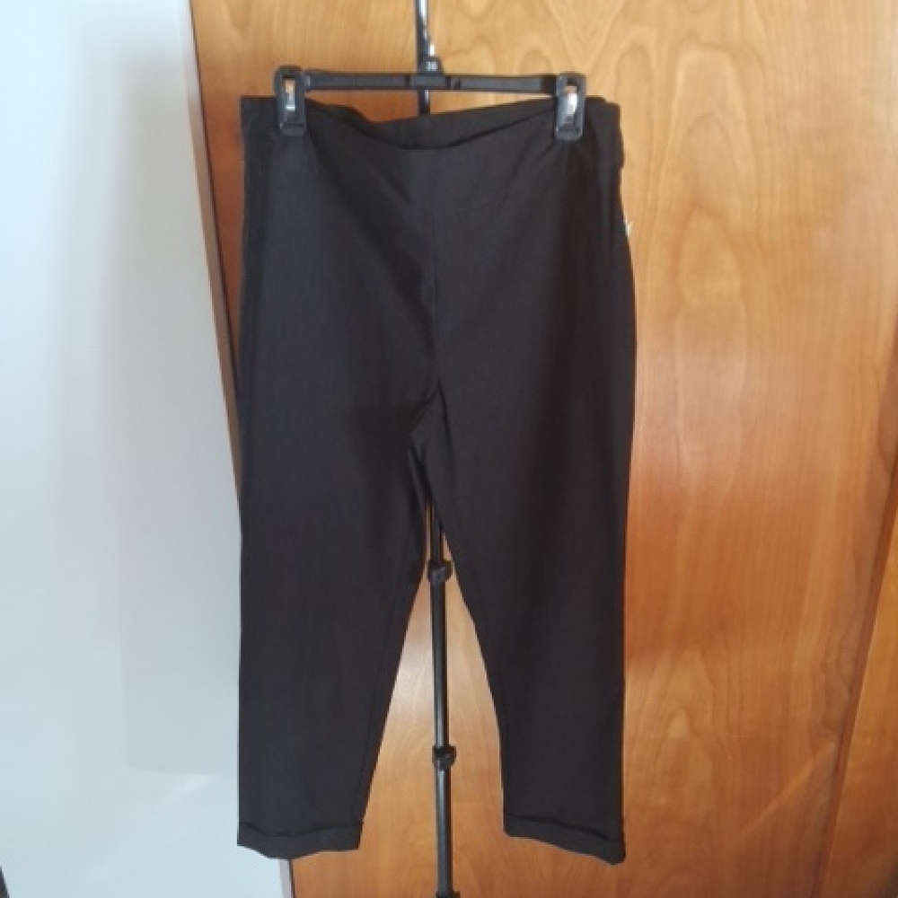 Tribal Black Cuffed Trousers